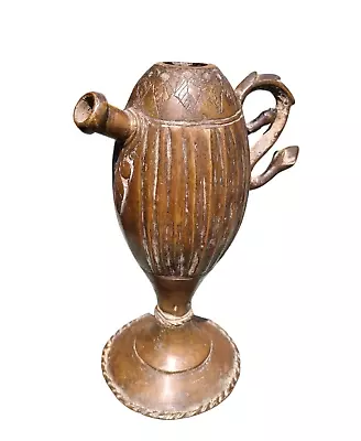 1850's Old Vintage Bronze / Brass Handcrafted Antique Mughal Period Hookah Pot • $374.25