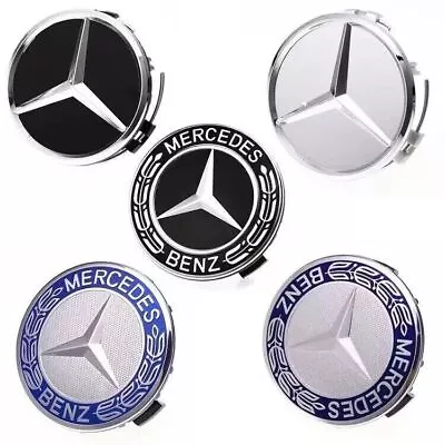 4PCS 75mm Wheel Center Caps Hub Caps Cover Logo Emblem Hubcaps For Mercedes-Benz • $10.33