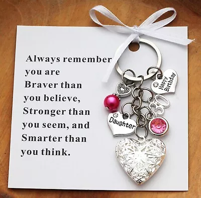 30th Happy Birthday Gift Locket Keyring - Mum Sister Friend Niece Daughter  • £5.99