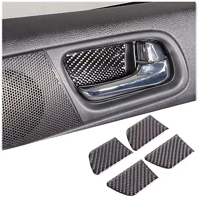 Carbon Fiber Interior Door Handle Bezel Trim Sticker Fits Infiniti G25 G35 G37 • $19.99