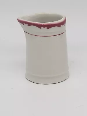 Sterling Vitrified China Creamer White & Pink East Liverpool Oh USA A2 • $22.99
