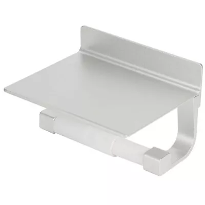 $25.99 • Buy Toilet Paper Roll Holder Storage Phone Shelf Bathroom Wall Mounted Tissue Rack