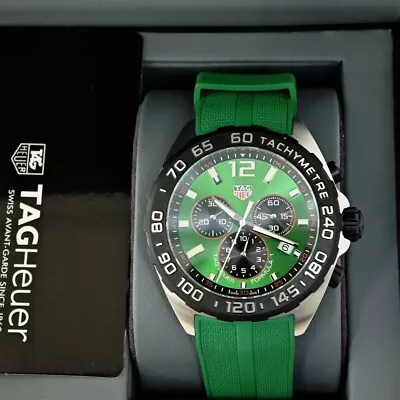 Tag Heuer Formula 1 Quartz Chronograph 43mm Green Men's Watch CAZ101AP.FT8056 • $959.99