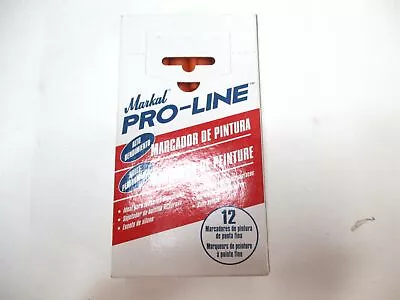 Markal (96877) Orange ProLine Fine 1/16  Bullet Tip Liquid Paint Marker - 12 QTY • $64.95