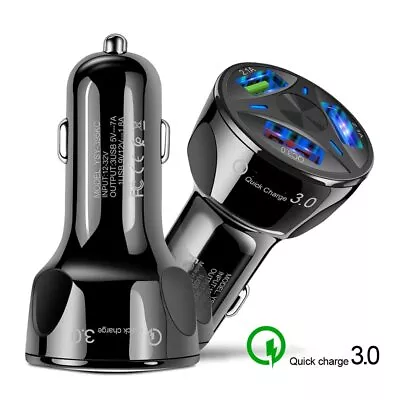 2USB /3USB Car Cigarette Lighter Socket Charging Plug For IPhone Ipad Samsung • £4.38