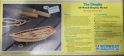 Midwest Products The Dinghy  1/12 Scale All Wood Display Model Boat Kit #950 • $29.99