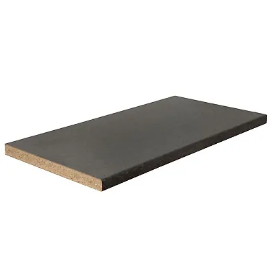 Black Quartz Stone Laminate Kitchen Worktop 38mm Textured Surface 3m 4m Lengths • £158.50