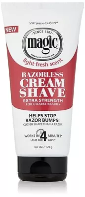 SoftSheen-Carson Magic Razorless Shaving Cream For Men 6 Oz; Fast Free Shipping • $7.99
