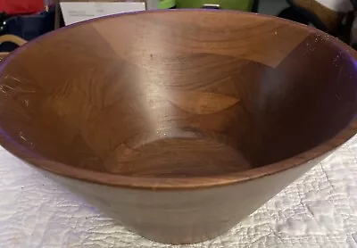 Vintage Burl Walnut Bowl MCM  10” X  5”. Billings Missouri USA • $15.99