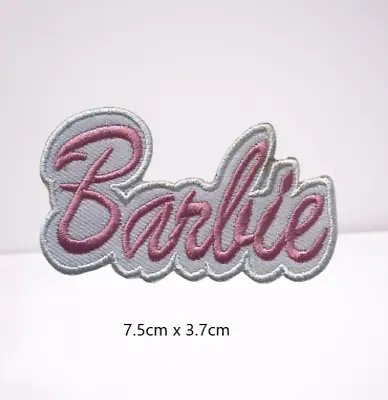 £2.99 • Buy Barbie Embroidered Patch Sew Iron On Patches Transfer Girls Clothes Applique