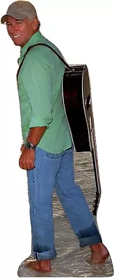 Jimmy Buffet  - Guitar And  Ocean 67  Tall Life Size Cardboard Cutout Standee • $43.95