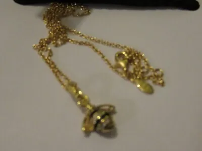 £59.99 • Buy Pandora Gold Shine Bumble Bee Dangle Charm Necklace