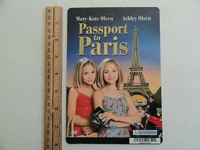 Passport To Paris - The Olsen Twins - Blockbuster Video Backer Card 5 X8   • £9.64