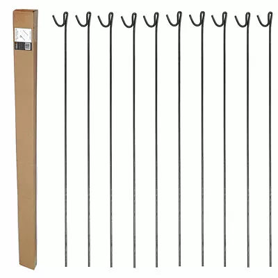 £24.99 • Buy METAL STEEL BARRIER FENCING FENCE PINS STAKES POSTS ROAD PINS 1.25m Pack Of 10