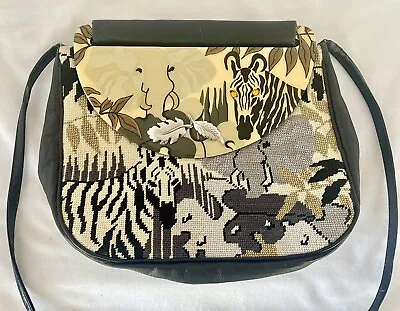 Moon Bags Patricia Smith Needlepoint Zebra W/ Jeweled Eyes Elephant As Found • $9.99