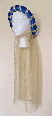 £22.50 • Buy Royal Blue & Gold Medieval Headpiece,Pick Your Head Size