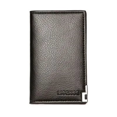 £5.99 • Buy Men Long Card Holder Soft PU Leather Business Card Case Bank Credit ID Holder UK