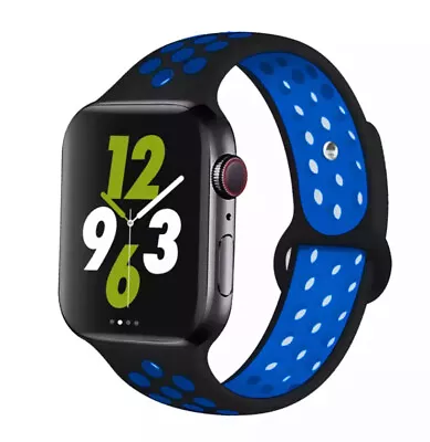 $8.99 • Buy Silicone Band For Apple Watch IWatch 6 3 5 4 SE Sports Strap 38/40/42/44/41/45mm