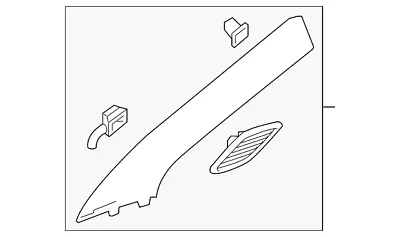 Genuine GM 84909504 Maple Sugar Driver Side Windshield Garnish Molding • $113.92