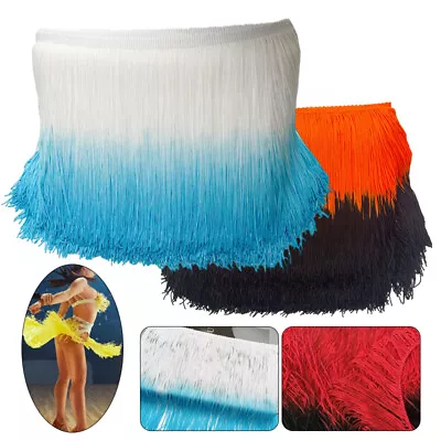 20CM Width Chainette Tassel Fringe Lace Trim Latin Curtain Sew Lamp DIY Material • $8.79