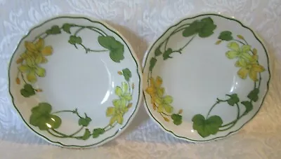 Set Of 2 ~ Vintage Villeroy & Boch GERANIUM 5.75  Coupe Cereal Bowl • $49.99