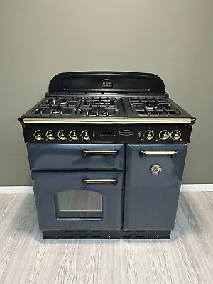 Rangemaster Classic 90 Cm Dual Fuel ⚡️🔥range Cooker In Anthracite And Brass • £1150