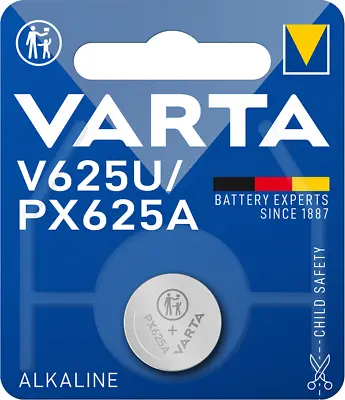 1 X VARTA Genuine V625U 625A LR9 PX625A L1560 Alkaline Battery 1.5v Long Expiry • £3.33