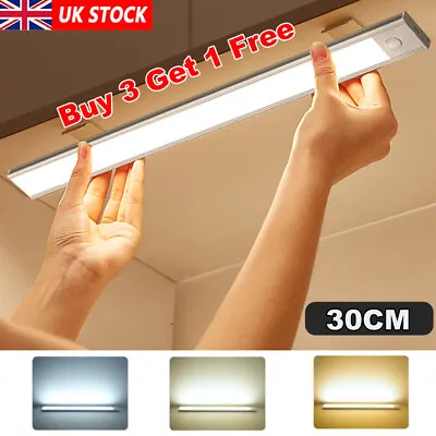 Wireless Motion Sensor Under Cabinet Closet Light Kitchen Counter LED Night Lamp • £8.87