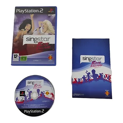 £9.45 • Buy Singstar Rock Ballads Playstation 2 PS2 Game Mint Condition Complete + Manual 