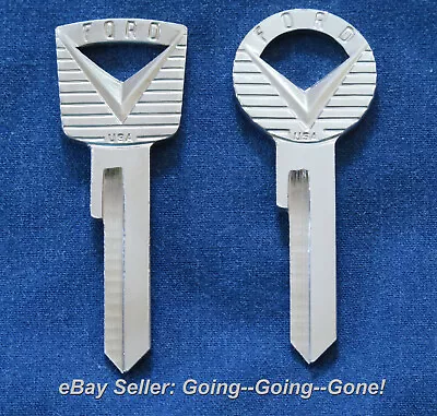 Set Vintage Uncut Key Blanks Ford Lincoln Mercury Edsel  V  1952-1966 H27 H26 • $25