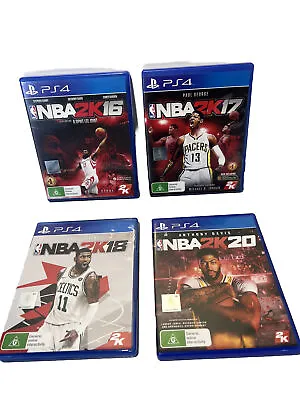 PS4 NBA 2k Lot  NBA 2k20 - 2k18 - 2k17 & 2k16 All In Excellent Condition • $29