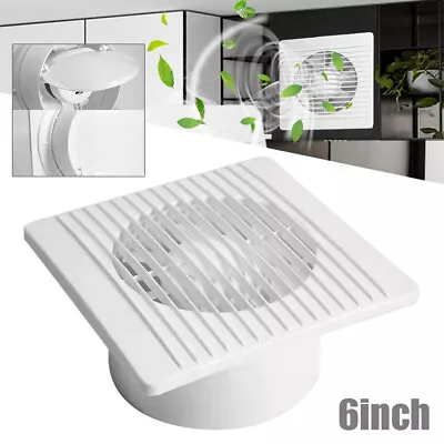 £14.10 • Buy 150MM 6 Inch Extractor Fan For Kitchen Bathroom Toilet Indoor White Standard