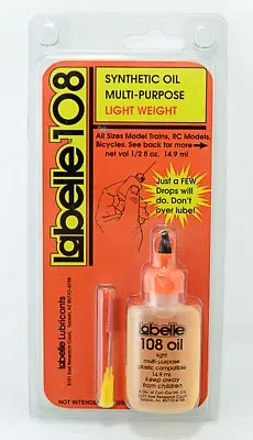 Labelle 108 Synthetic Light Weight Multi-purpose Oil FOR Z / N / OO / HO Locos • $28.45