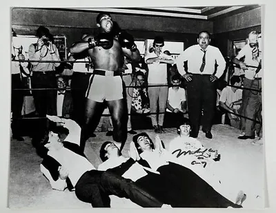 Rare Muhammad Ali VS Beatles Signed 18x20 Photograph • $350