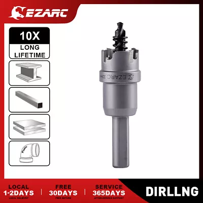 EZARC Carbide Hole Saw Set Stainless Steel Drill Bits Long Life Hole Cutter Kit • $18.99