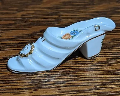 Enesco Mini Bone China Porcelain Shoe - Maruri - Dated 1977 - Tiny Small Little  • $10.50