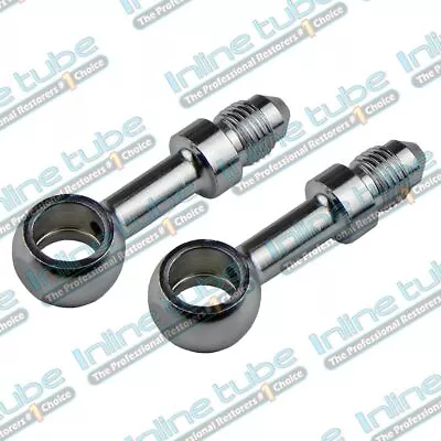 3An Male To 10Mm Or 3/8 Banjo Fitting Long Straight An 3 -3An Bn04 2Pc Pair • $19.96