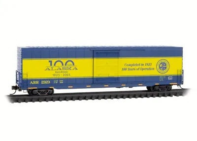 Alaska RR Anniversary 60' Boxcar Excess Height Single Door MTL#10400140 N Scale • $37.89