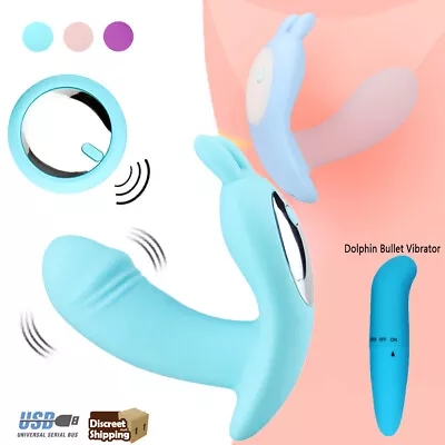 Remote Control Vibrating Panties Wearable Dildo Vibrator G Spot Massager Sex Toy • $19.95