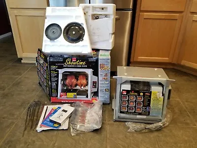 $450 • Buy NEW Ronco Showtime Rotisserie & BBQ Oven 5000 Platinum Deluxe Edition Silver