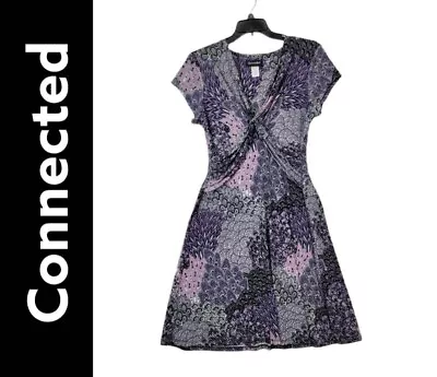 Connected L Women's Plus Size 14 Multicolored Fit N Flare Dress Short Sleeves • $37