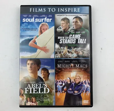 Abel's Field / Mighty Macs / Soul Surfer / When The Game Stands Tall - DVD • $7.99
