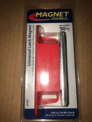 Master Magnetics 4.25 In. Ceramic LATCH MAGNET Universal Red 50 Lb. Pull 07502 • $7.99