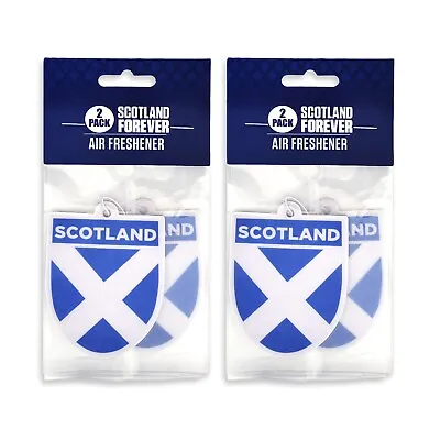 Scotland Flag Air Freshener 2pack X 2 - Scottish Car Gift Scent Long Lasting • £4.99