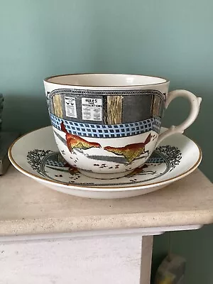 Adams Oversized Cup & Saucer Cock Fighting Old English Sports • £28