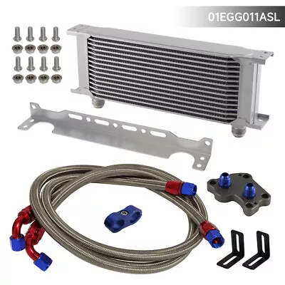 15 Row Oil Cooler W/Bracket+Adapter Hose For BMW Mini Cooper S R50 R52 R53 1.6L • $146.22