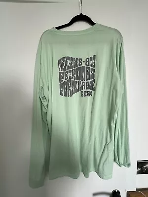 Mercedes F1 Long Sleeve Graphic Shirt Teal Size XL • £8