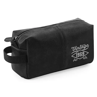 65th Birthday Men's Wash Bag Gift Idea Present Keepsake Dopp Kit  • £18.95