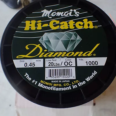 Momoi Hi-Catch Diamond Mono Orange Crush 20 LB Test 1000 Yds • $69