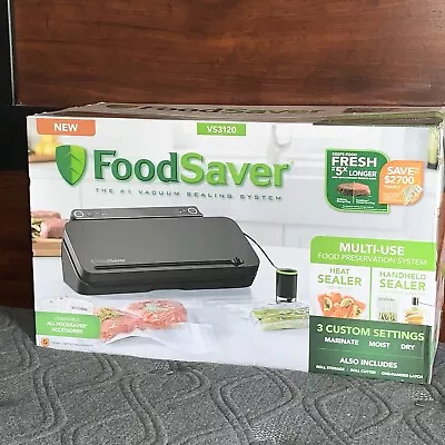 Foodsaver VS3120 Food Vacuum Sealer W/ Marinate Handheld 4 Settings Black Sealed • $73.73